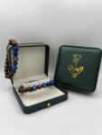 Bracelet Oud Qmari et pierres Lapis Lazuli accent doré